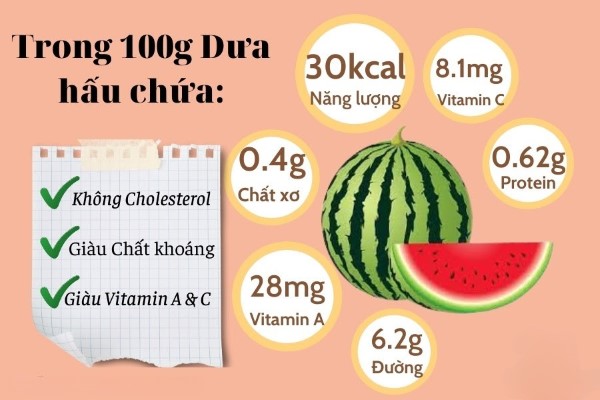 Phân tích nguồn Protein và các thành phần dinh dưỡng trong Dưa Hấu