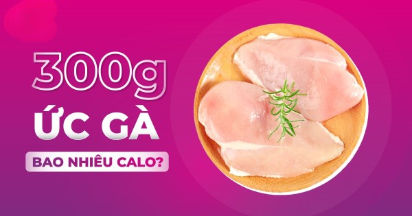 300g ức gà bao nhiêu protein?