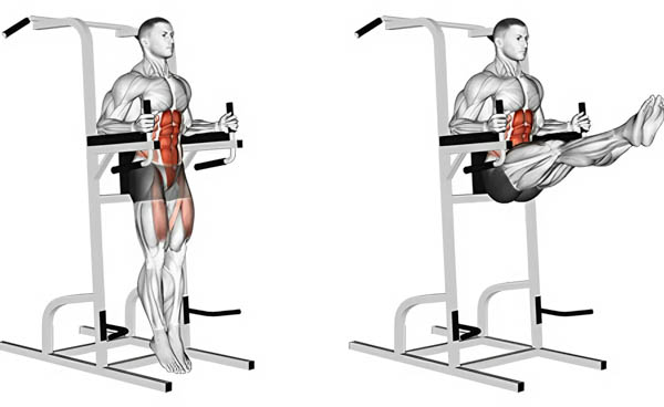 Leg Raise Dip (Xà kép kết hợp nâng chân)