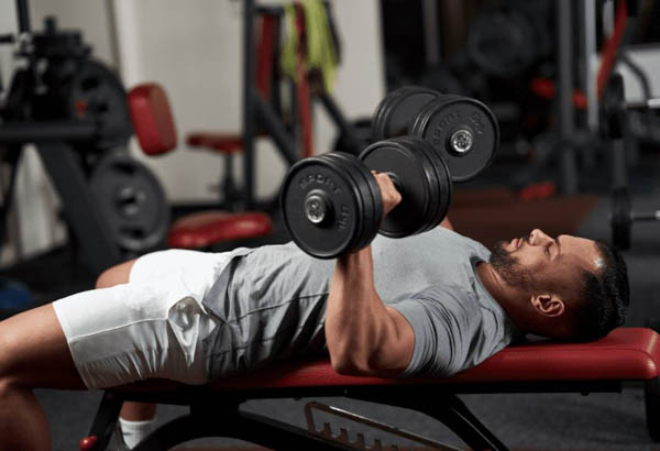 Flat Bench Dumbbell Press - Đẩy ngực ngang với tạ đơn