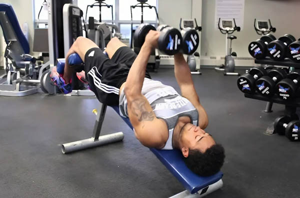 Decline Dumbbell Press - Đẩy ngực trên ghế nghiêng xuống